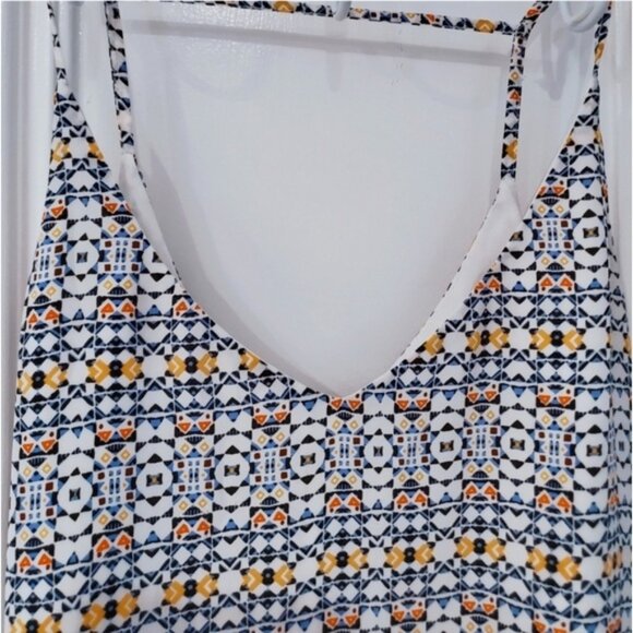 Beautiful Toned Resortwear Mozaic Print Cami Strappy Top - Picture 10 of 16